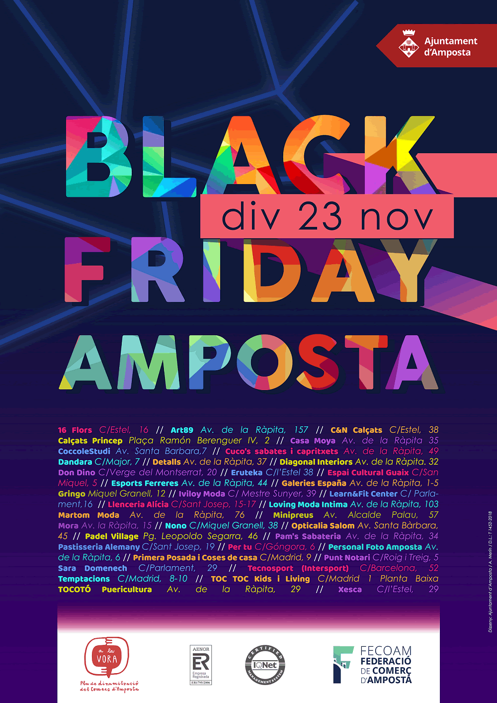 Prop de 40 comerços d’Amposta s’apunten al Black Friday 