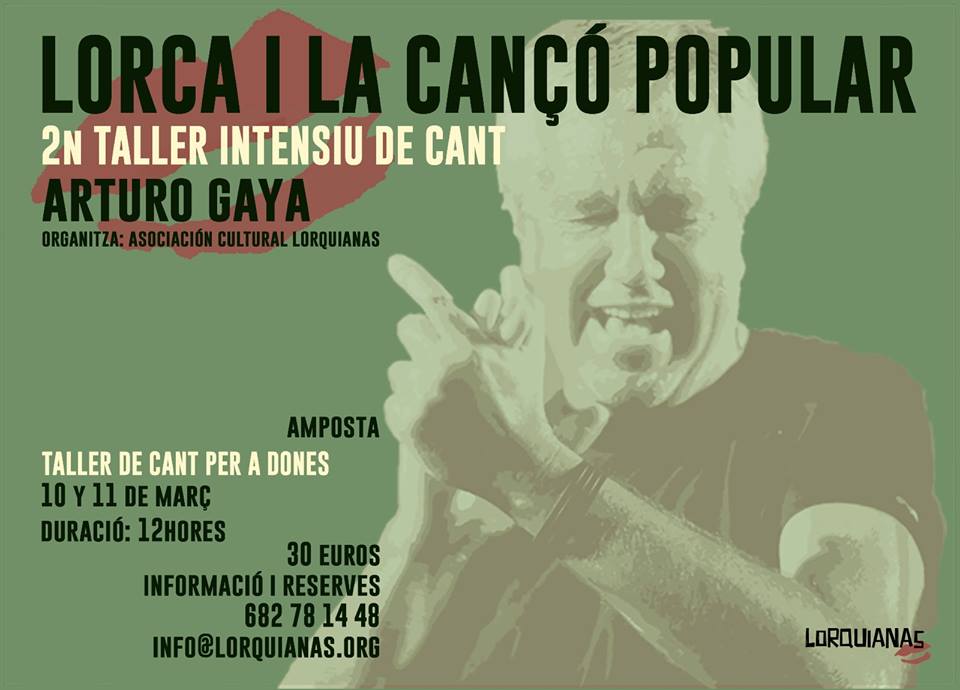 ENTREVISTA A ARTURO GAYA I FUENSANTA LÓPEZ: 2n TALLER INTENSIU DE CANT