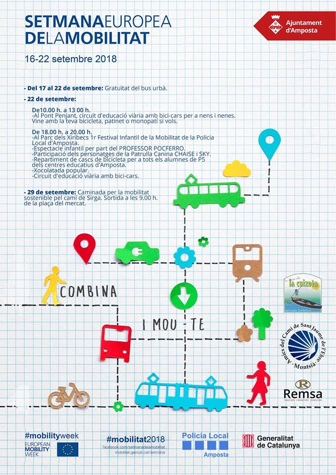 ENTREVISTA A L´INSPECTOR EN CAP DE LA POLICIA LOCAL D´AMPOSTA 18 09 2018: LA SETMANA DE LA MOBILITAT