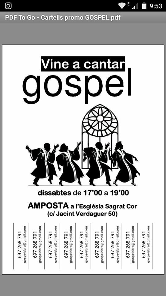 ENTREVISTA A IVAN CID I CRISTÒFOL PONS: TALLER DE GOSPEL A AMPOSTA