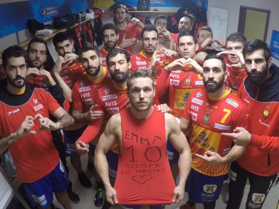 La selecció espanyola d´handbol te un record per  a ja jugadora d´Handbol l´ampostina Emma Garcia