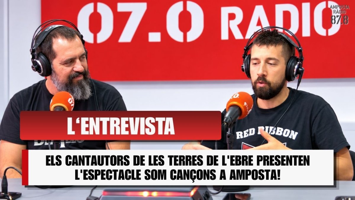 ELS CANTAUTORS DE LES TERRES DE L&rsquo;EBRE PRESENTEN L&rsquo;ESPECTACLE SOM CANÇONS A AMPOSTA!