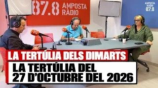 LA TERTÚLIA DEL 27 d&rsquo;OCTUBRE DEL 2026
