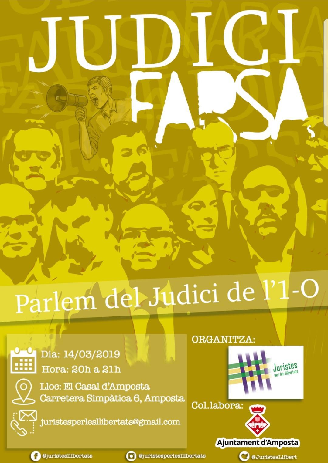 ENTREVISTA PER L’ACTE: JUDICI FARSA
