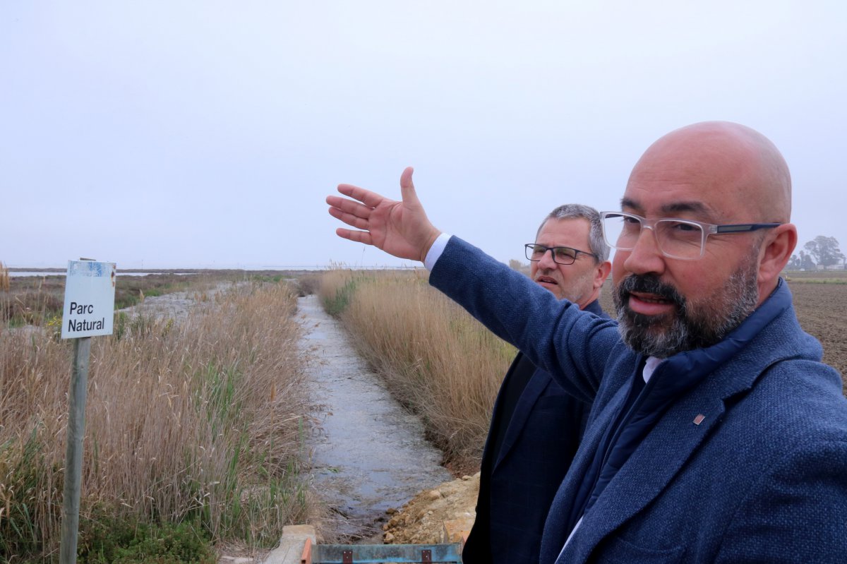 Finalitzen les obres de les guardes de les basses del delta de l’Ebre per evitar l’entrada d’aigua del mar als arrossars