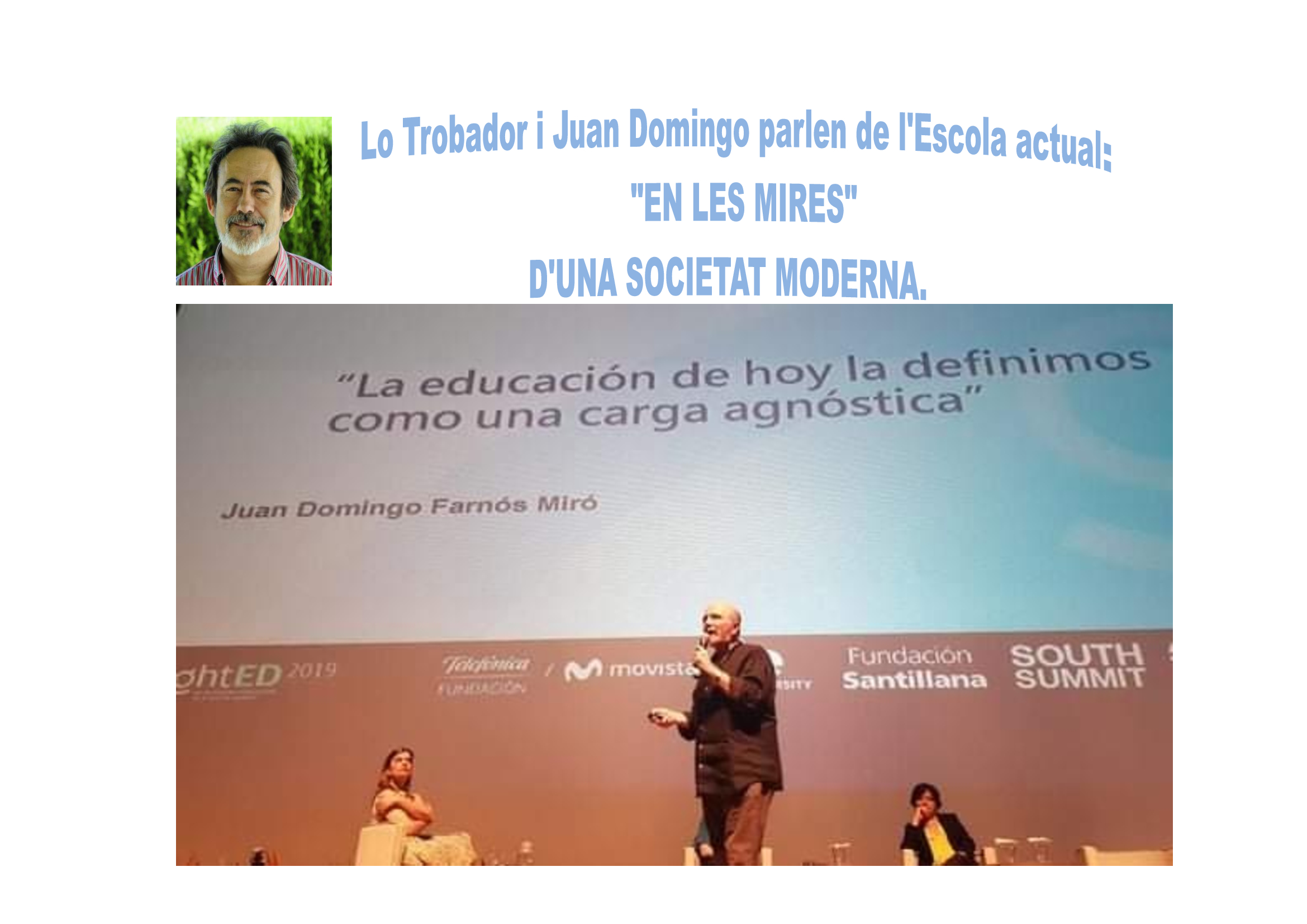 Lo trobador: Escola i Mestres Investigació Juan Domingo (1ª part)