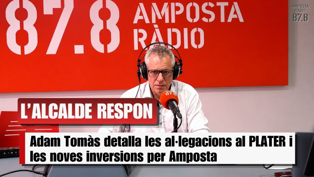 Adam Tomàs: Al·legacions al PLATER, nou servei de neteja i grans inversions a Amposta