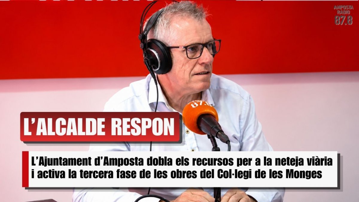 TOMÀS "Doblem la inversió en neteja i jardineria i avancem en la rehabilitació de les Monges"