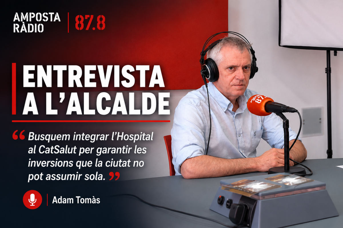 Adam Tomàs: El futur de l&rsquo;Hospital d&rsquo;Amposta, inversions en camins i balanç de la Festa del Mercat