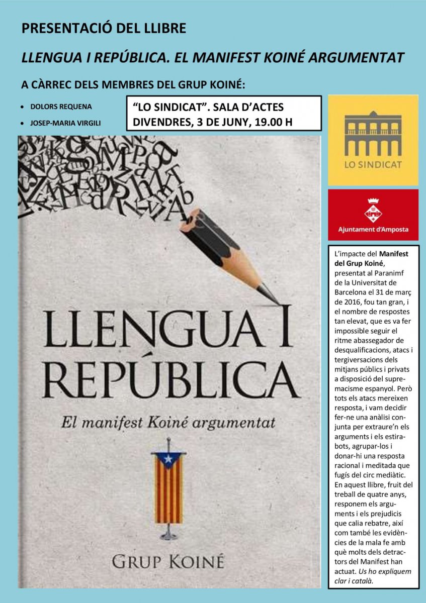 Entrevista grup Koiné . llengua i República