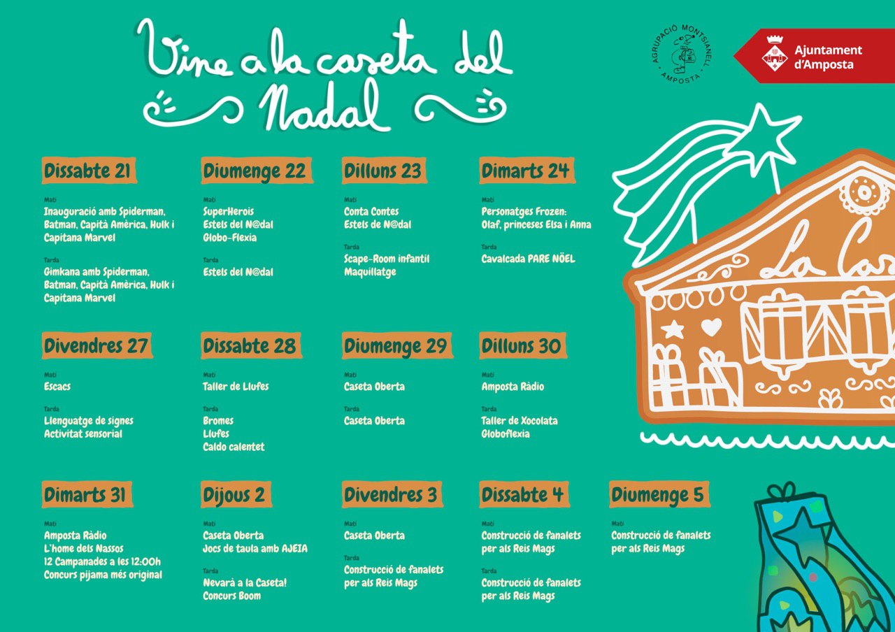 ENTREVISTA AMB L’AGRUPACIÓ MONTSIANELL PER LA CASETA DE NADAL 2019