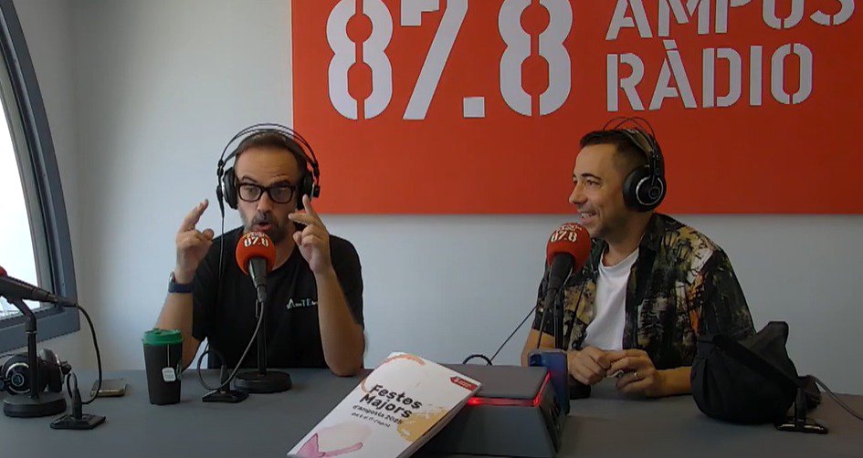 Entrevista activitats SALA B , FESTES MAJORS D’AMPOSTA 2025 amb Joan Guijarro i Jordi Galo