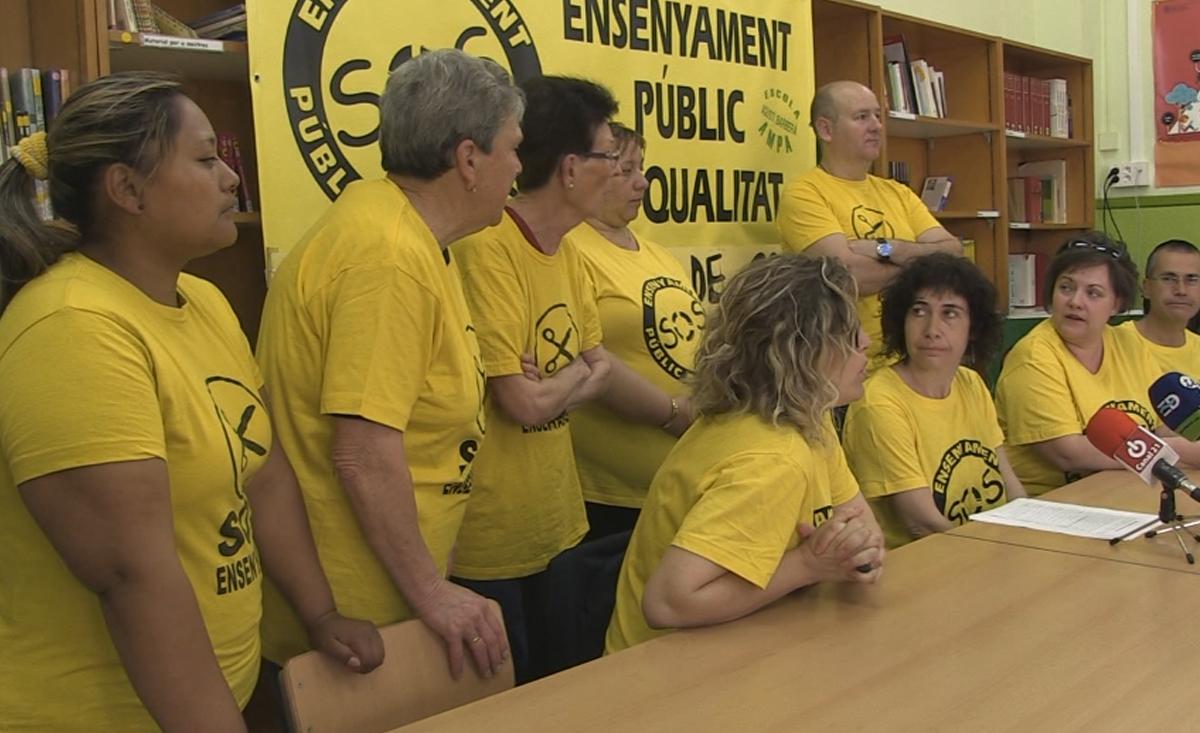 El col.ectiu educatiu d’Amposta es va tornar a manifestar 