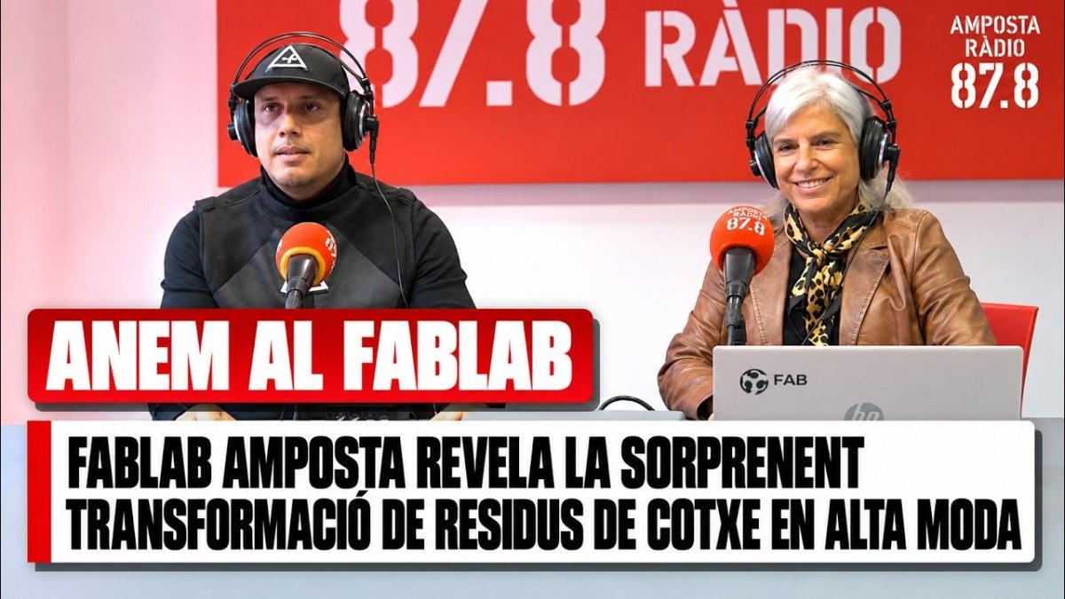 FabLab Amposta revela la sorprenent transformació de residus de cotxe en alta moda