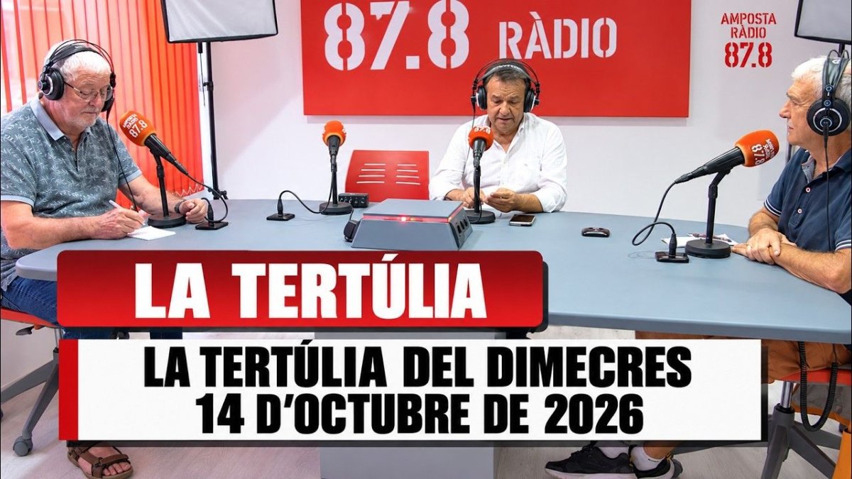 LA TERTÚLIA DEL DIMEVRES 14 D&rsquo;OCTUBRE DE 2026