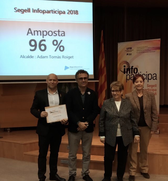 L’Ajuntament d’Amposta renova el Segell Infoparticipa a la transparència en la comunicació
