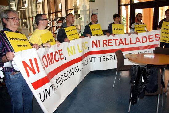 Els sindicats d´ensenyament reclamen la rebaixa de ràtios, substitucions per al personal de baixa i cap nomenament a dit