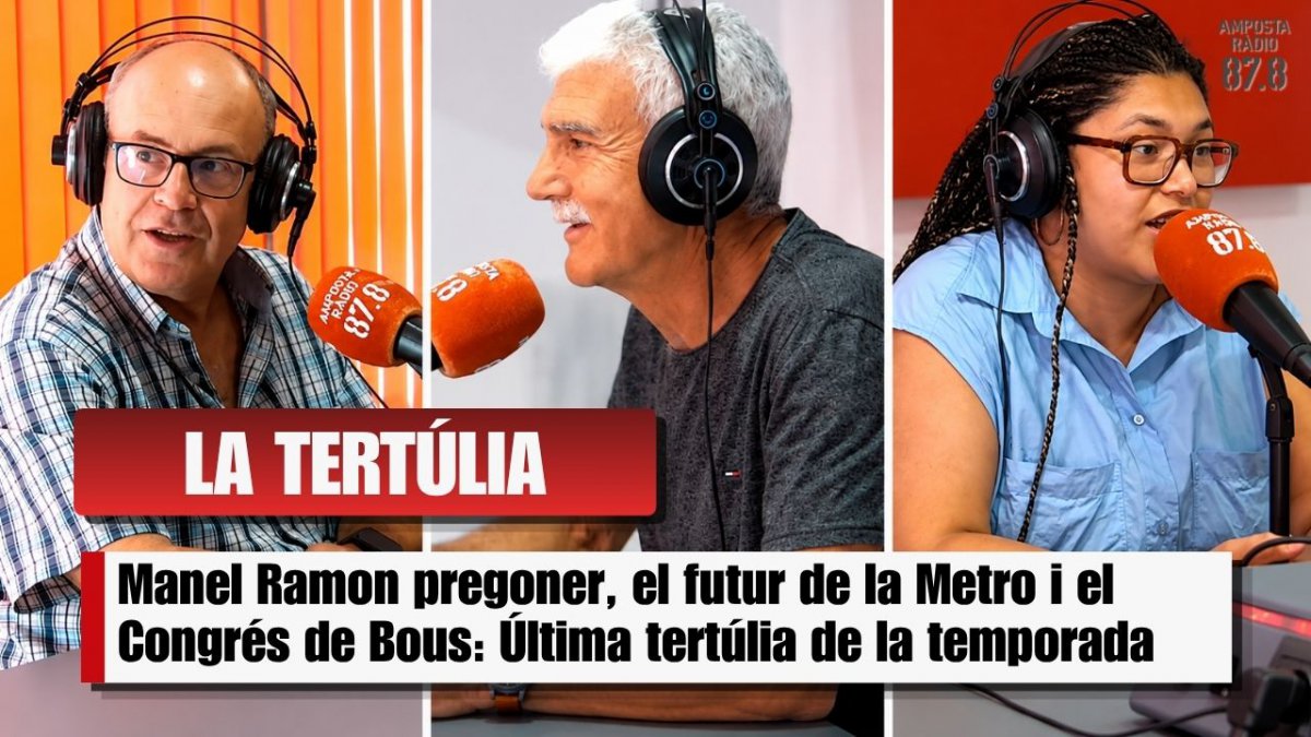 Manel Ramon pregoner, el futur de la Metro i el Congrés de Bous: Última tertúlia de la temporada