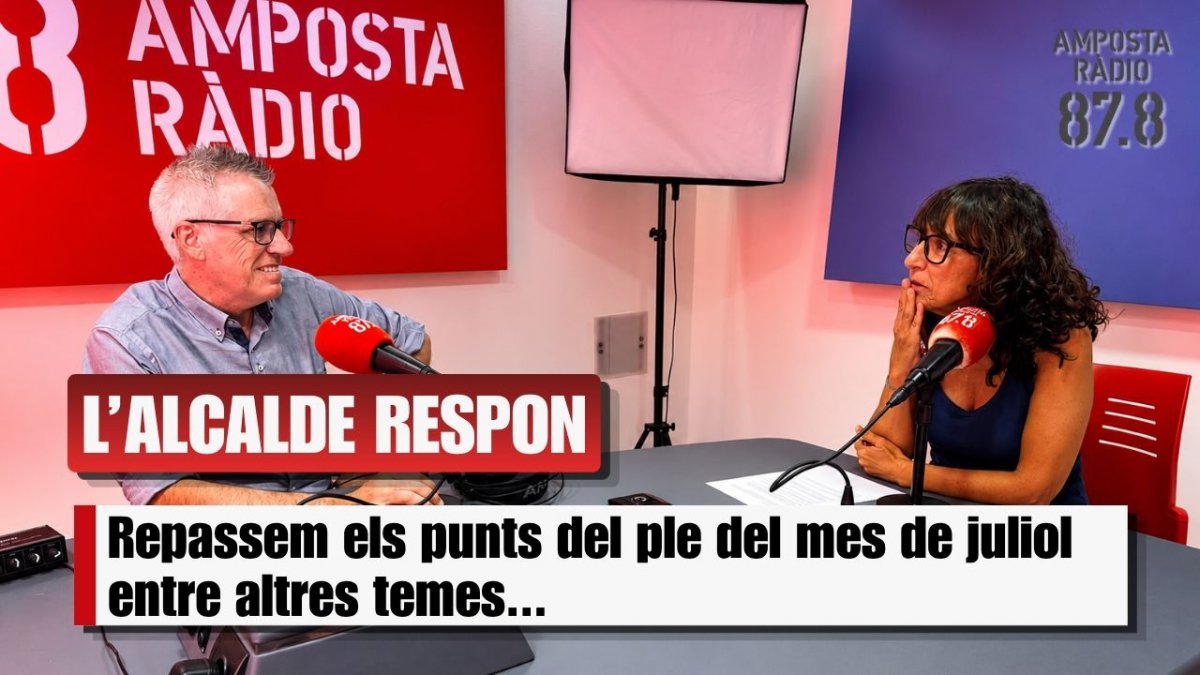 Repassem els punts del ple del mes de juliol entre altres temes...