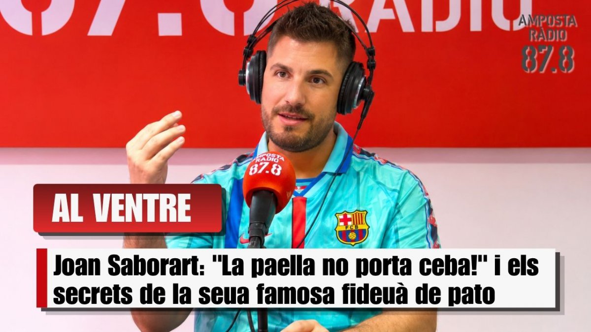 Joan Saborart: "La paella no porta ceba!" i els secrets de la seua famosa fideuà de pato