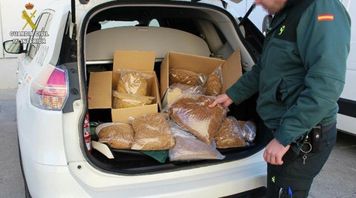 La Guàrdia Civil intercepta catorze quilos de picadura de tabac al Montsià comprada a través d´un portal d´Internet