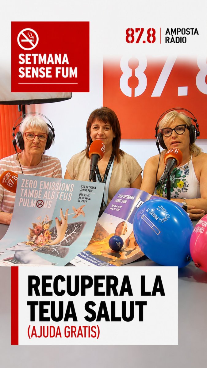 Inhala vida: Com deixar de fumar després de 50 anys Testimonis reals a Amposta Ràdio