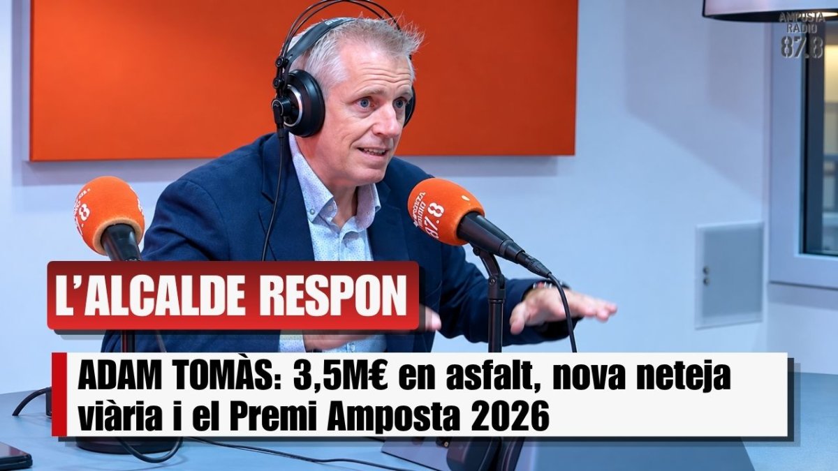 ADAM TOMÀS: 3,5M€ en asfalt, nova neteja viària i el Premi Amposta 2026