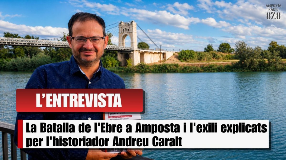 Andreu Caralt: El pas de l&rsquo;Ebre a Amposta i l&rsquo;exili al llibre &rsquo;El somni trencat&rsquo;
