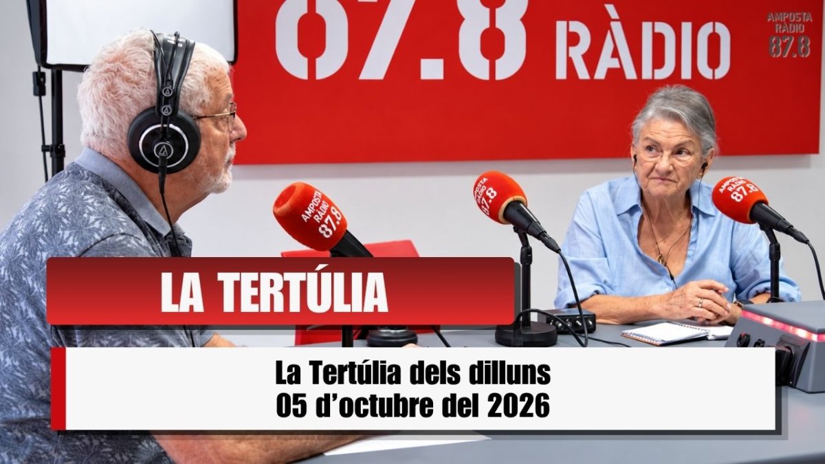 LA TERTÚLIA DELS DIMARTS: 06 10 2026